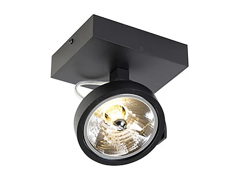 Spot de plafond design noir orientable - Go