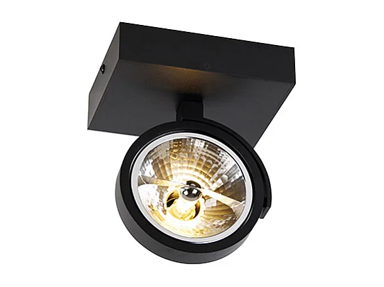 Spot de plafond design noir orientable - Go