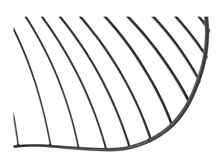 Plafonnier design noir 50 cm - Pua