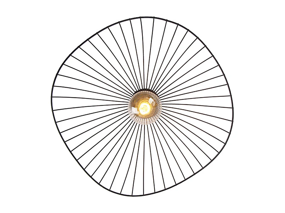 Plafonnier design noir 50 cm - Pua