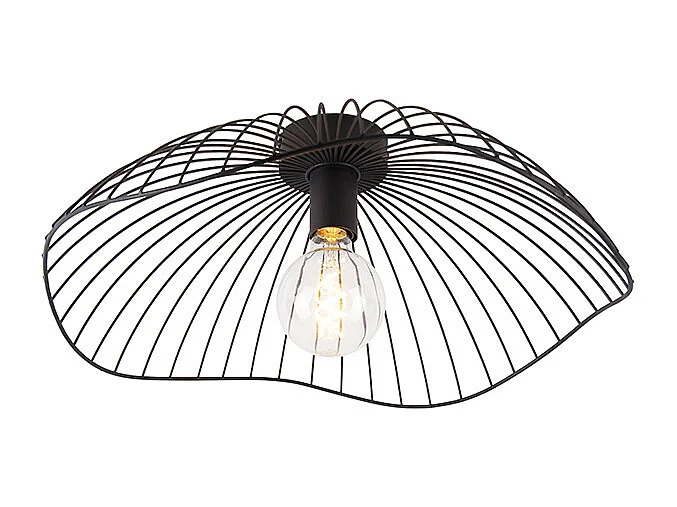 Plafonnier design noir 50 cm - Pua