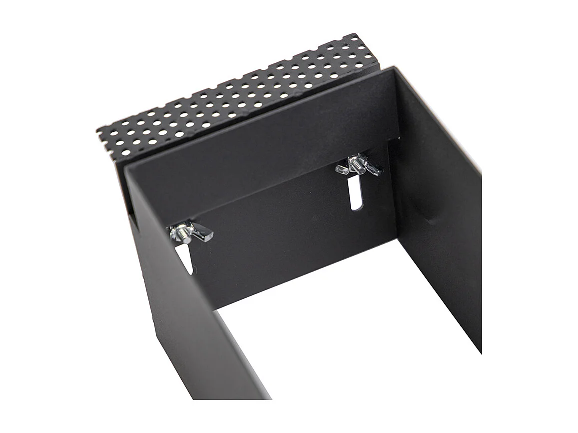 Spot encastré noir GU10 AR70 sans bordure 2 lumières - Oneon