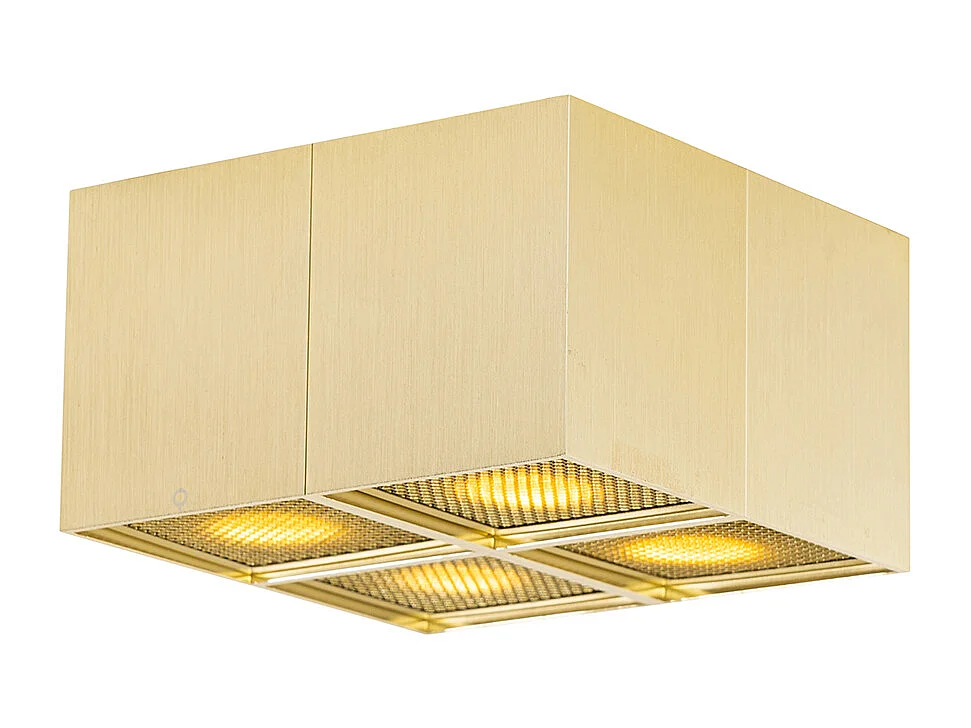 Spot design doré 4 lumières - Qubo Honey