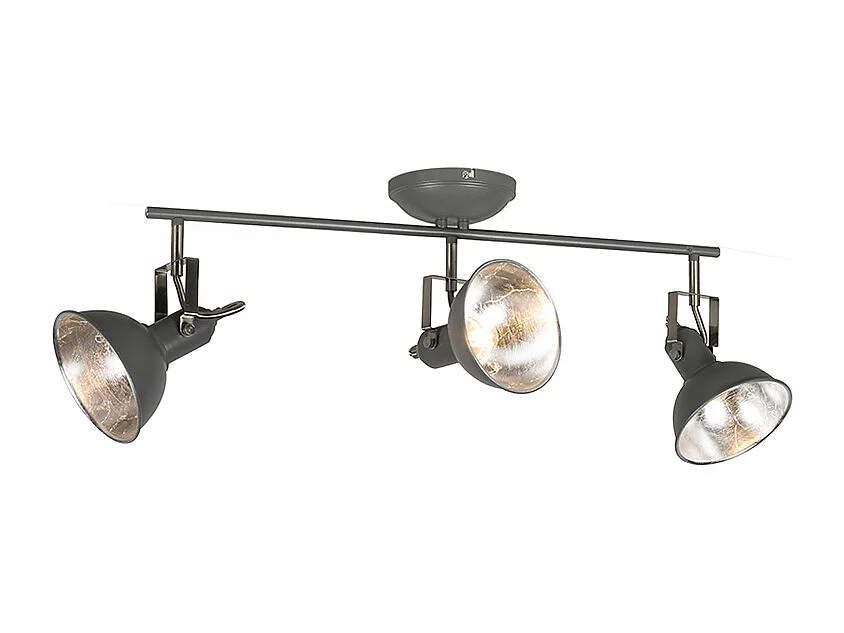 Spot industriel pivotant et inclinable anthracite - Tommy 3