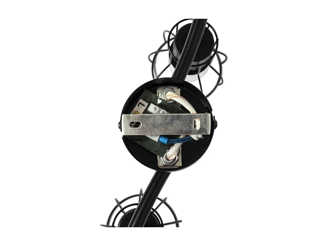 Plafonnier moderne noir 86 cm 4 lumières - Botu