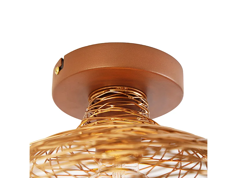 Plafonnier design cuivre - Sarella