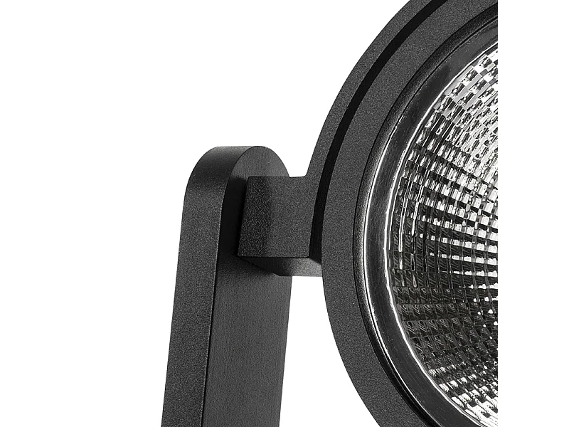 Spot de plafond moderne noir orientable GU10 111mm - Master