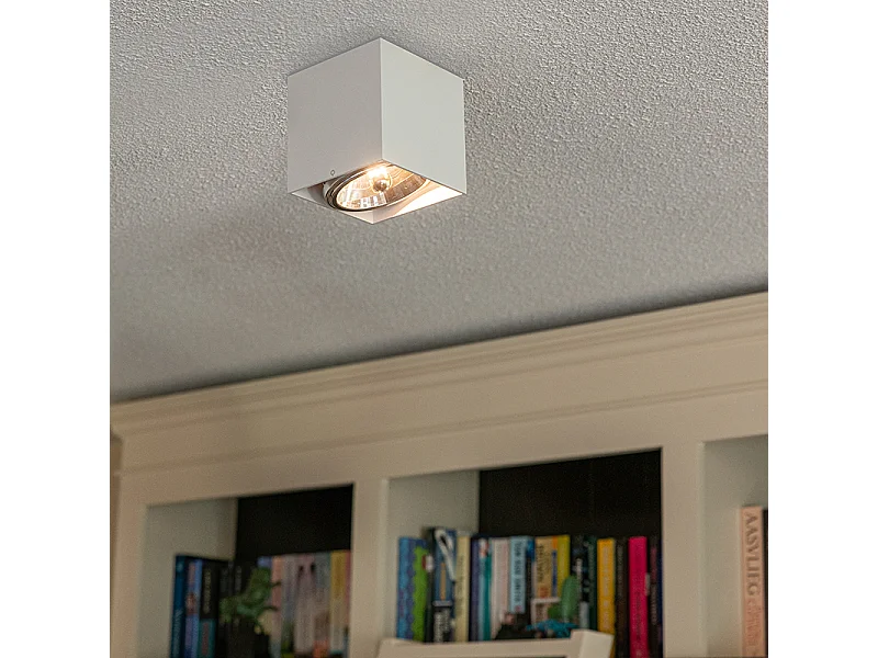 Spot carré design blanc - Boîte