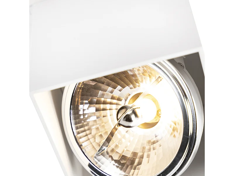 Spot carré design blanc - Boîte