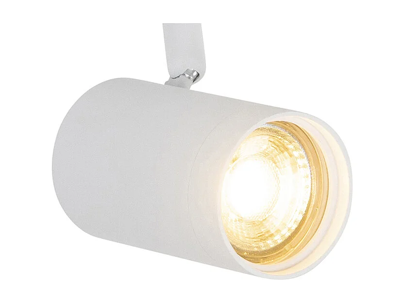 Système de rail d'éclairage intelligent blanc 1 phase 3 lumières avec Wifi GU10 - Iconic Jeana