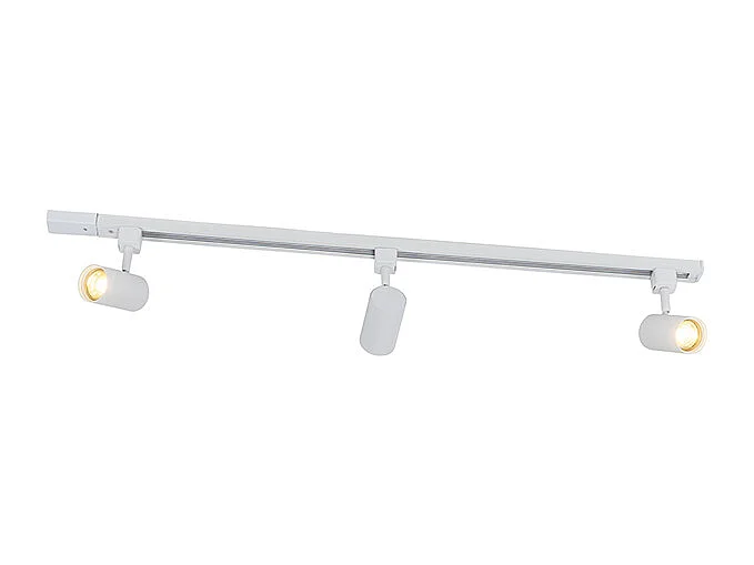 Système de rail d'éclairage intelligent blanc 1 phase 3 lumières avec Wifi GU10 - Iconic Jeana