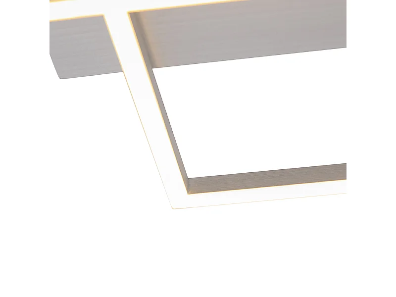 Plafonnier carré en acier dimmable en 3 étapes - PLAZAS NOVO