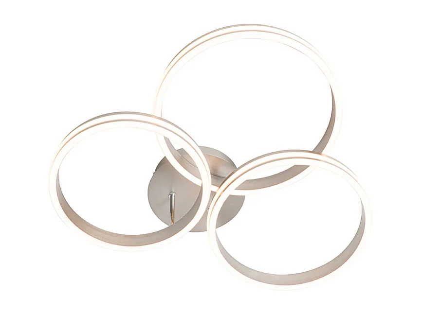 Plafonnier en acier avec LED gradable en 3 étapes 3 lumières - Navara
