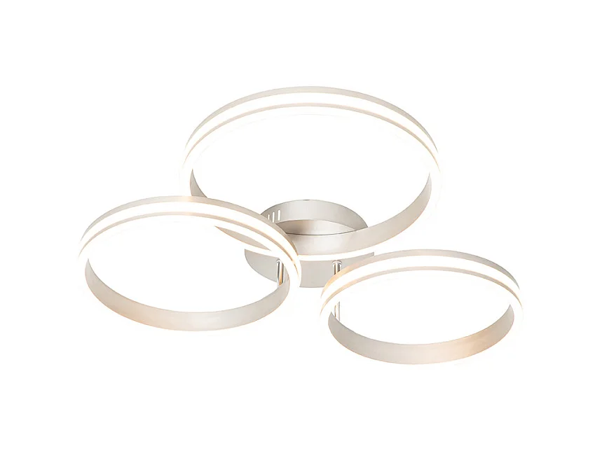 Plafonnier en acier avec LED gradable en 3 étapes 3 lumières - Navara
