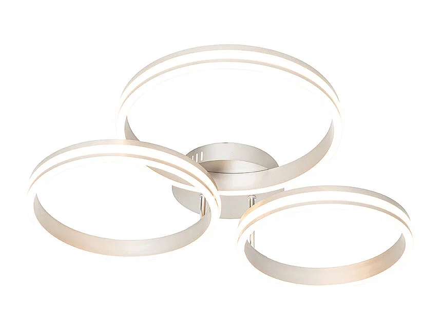 Plafonnier en acier avec LED 3 niveaux de luminosité 3 lumières - Navara