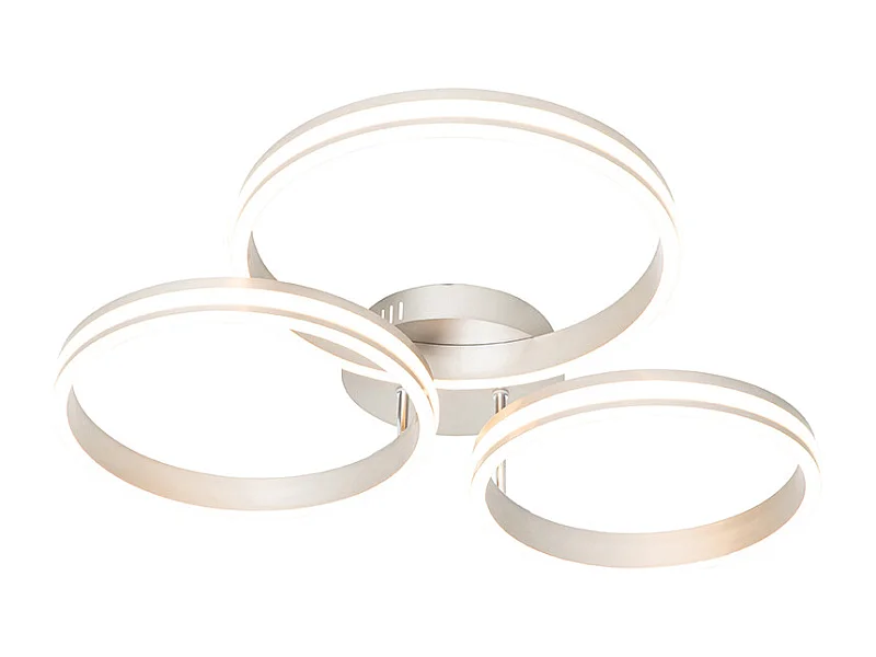 Plafonnier en acier avec LED 3 niveaux de luminosité 3 lumières - Navara