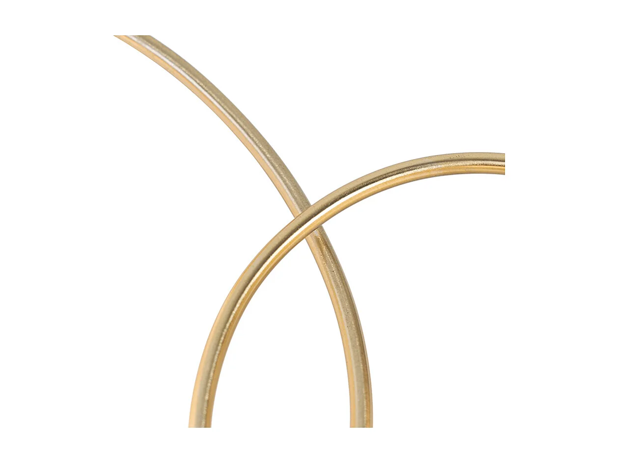 Plafonnier moderne doré avec verre opale 6 lumières - Athènes