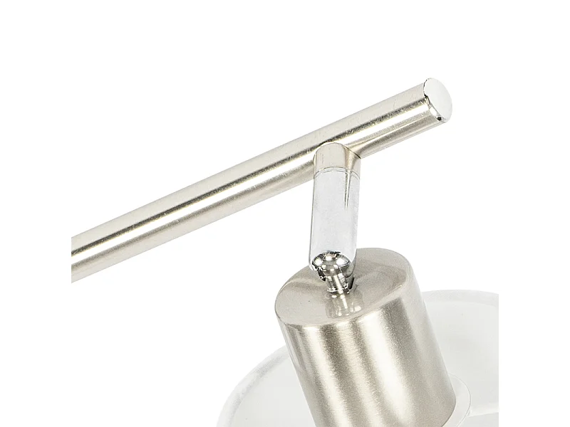 Spot de plafond en acier avec abat-jour blanc, orientable 3 lumières - Hetta