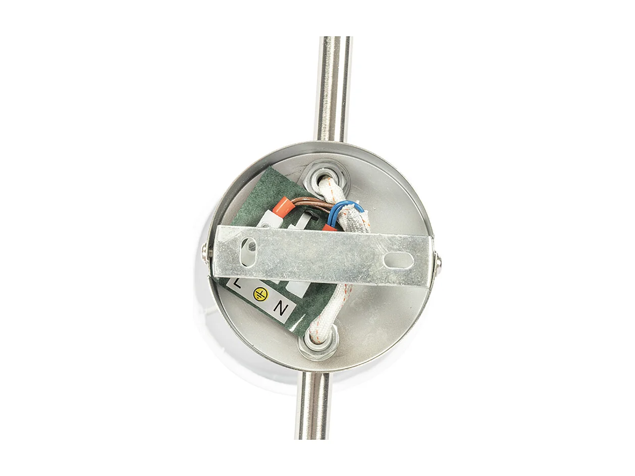 Spot de plafond en acier avec abat-jour blanc 3 lumières orientables - Hetta