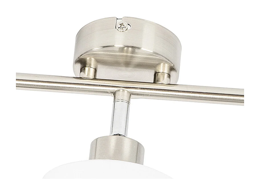 Spot de plafond en acier avec abat-jour blanc 3 lumières orientables - Hetta