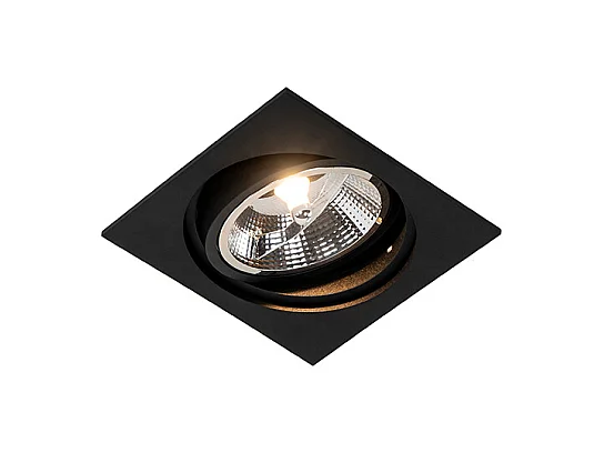 Spot encastré carré noir orientable - Chuck 111
