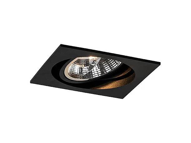 Spot encastré carré noir orientable - Chuck 111