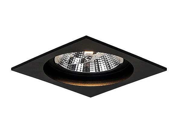 Spot encastré carré noir orientable - Chuck 111