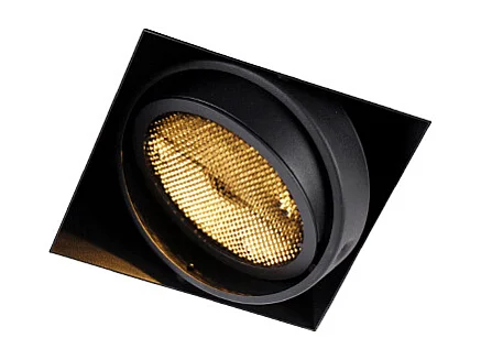 Spot encastré noir GU10 AR111 sans bordure - Oneon Honey