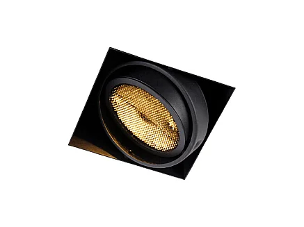 Spot encastré noir GU10 AR111 sans bordure - Oneon Honey