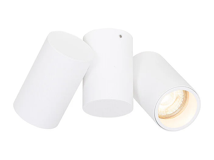 Spot design blanc 2 lumières orientable - Michael