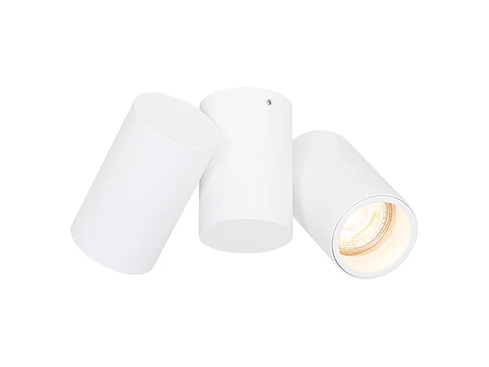 Spot design blanc 2 lumières orientable - Michael