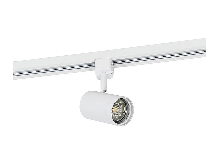 Système d'éclairage sur rail moderne avec 3 spots blancs 1-Phase - Iconic Jeana