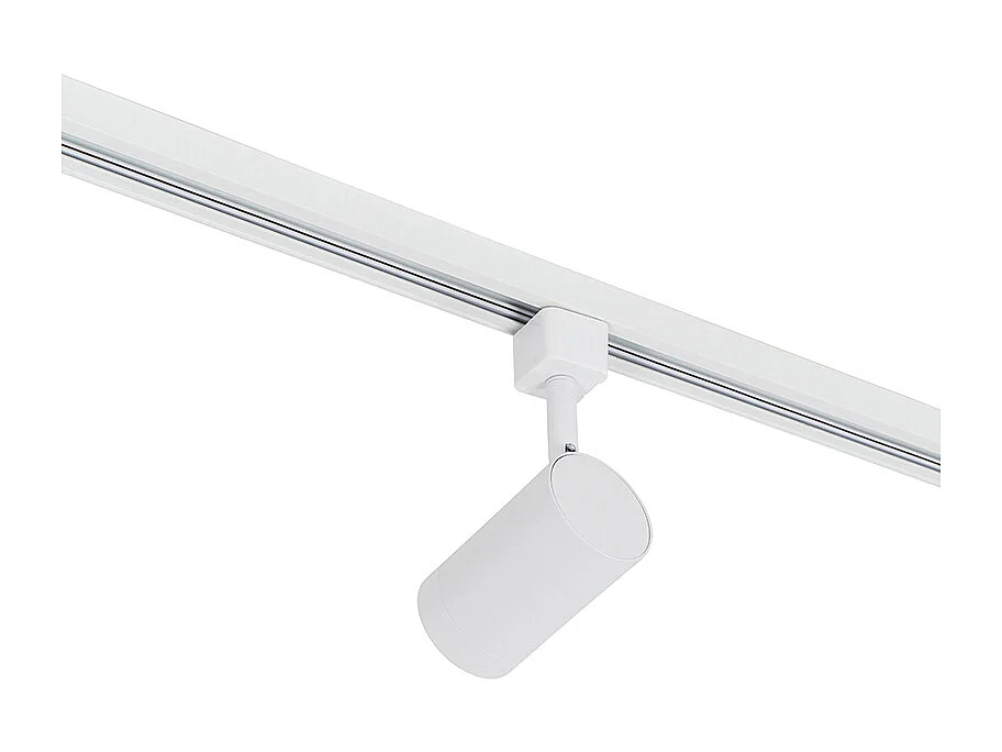 Système d'éclairage sur rail moderne avec 3 spots blancs 1-Phase - Iconic Jeana