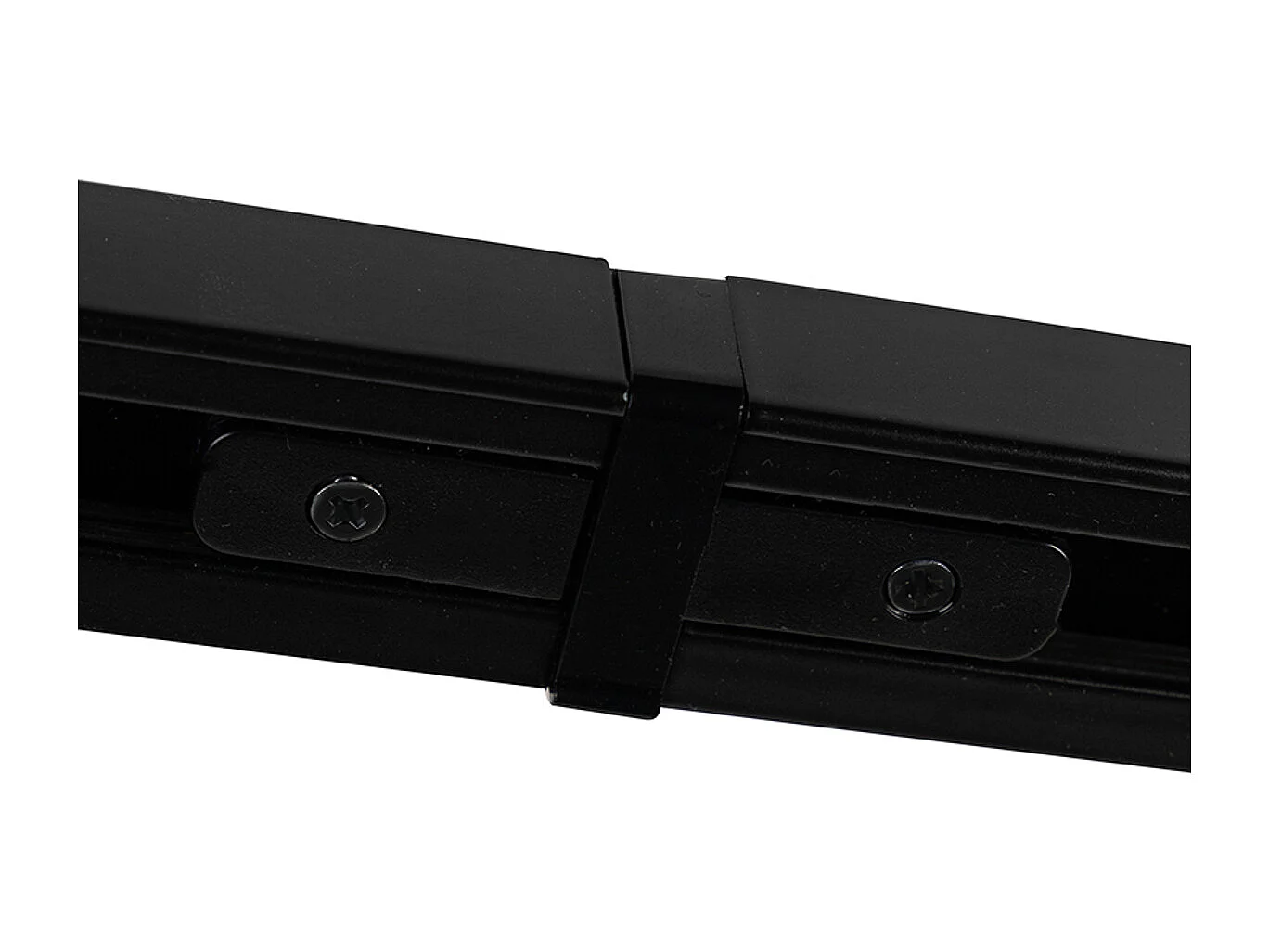 Système sur rail moderne avec 5 spots monophasé noir - Jeany