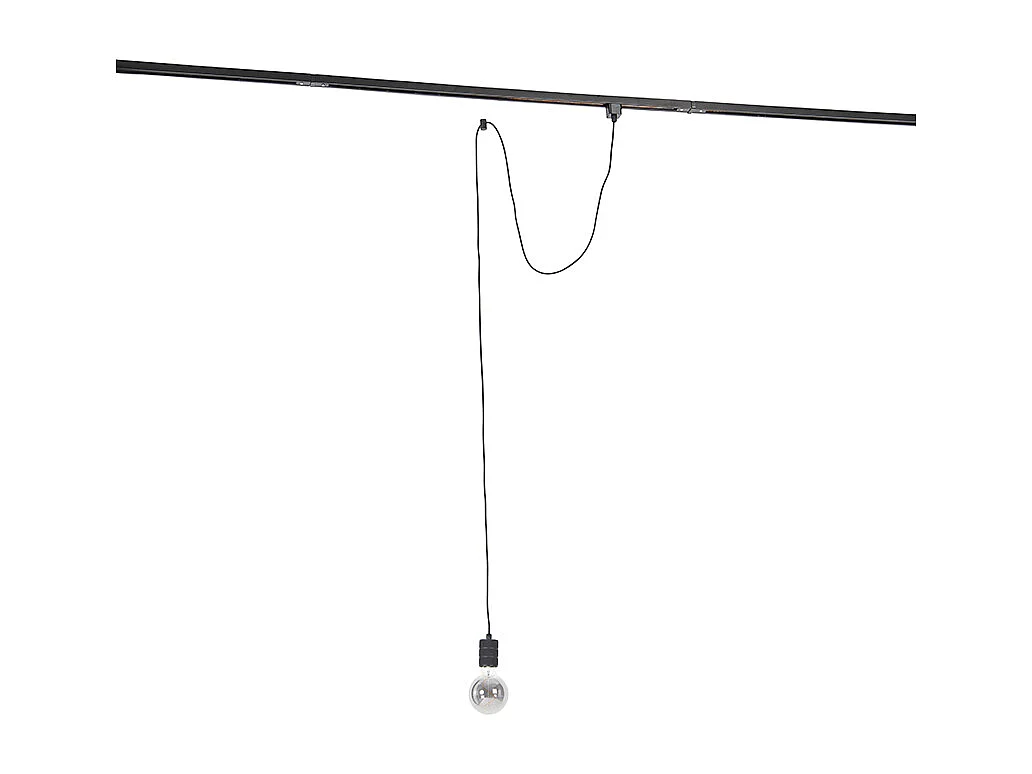 Suspension sur rail noire - Cavalux