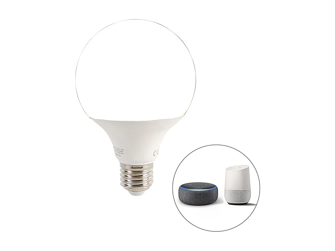 Spot encastré intelligent noir avec ampoule WiFi G95 - Insight