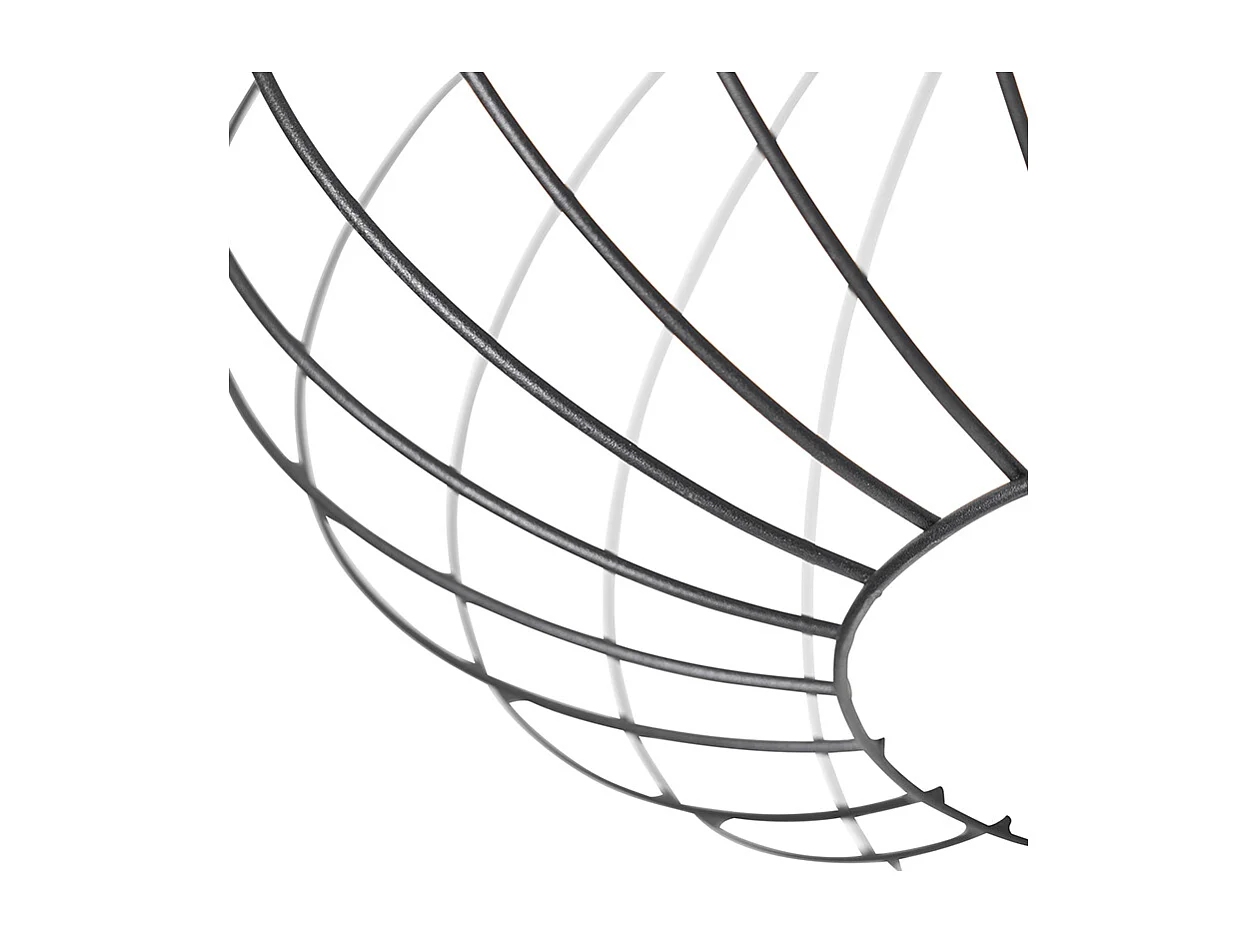 Plafonnier industriel noir - Margarita