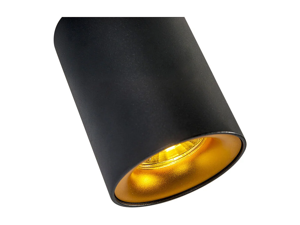 Spot noir/or avec ampoule Smart GU10 WiFi - Ronda