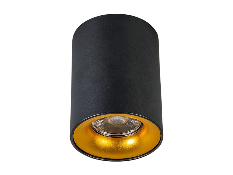 Spot intelligent noir avec or incl. Source lumineuse GU10 WiFi - Ronda