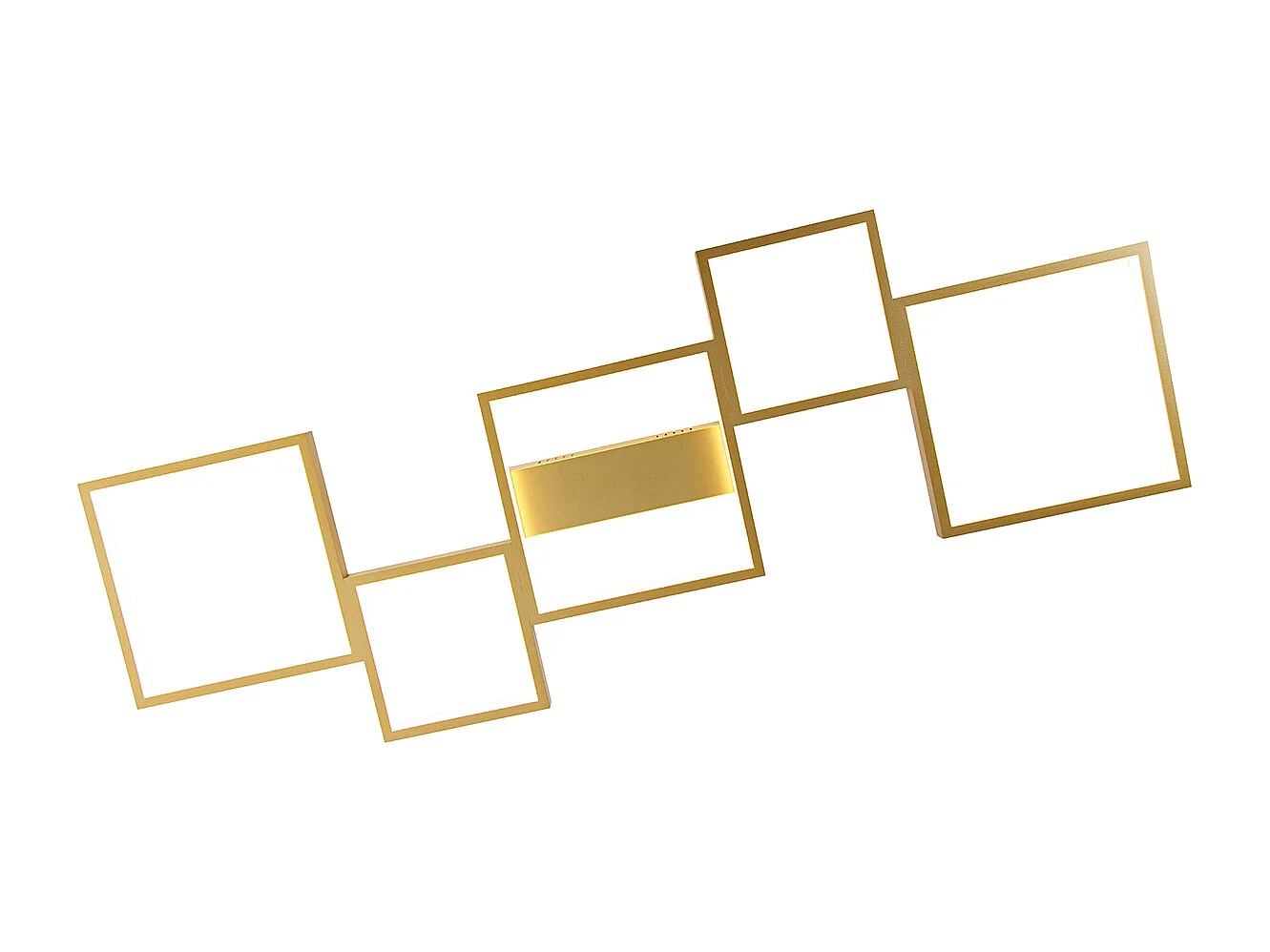 Plafonnier doré avec LED 3 étapes dimmable 5 lumières - Lejo