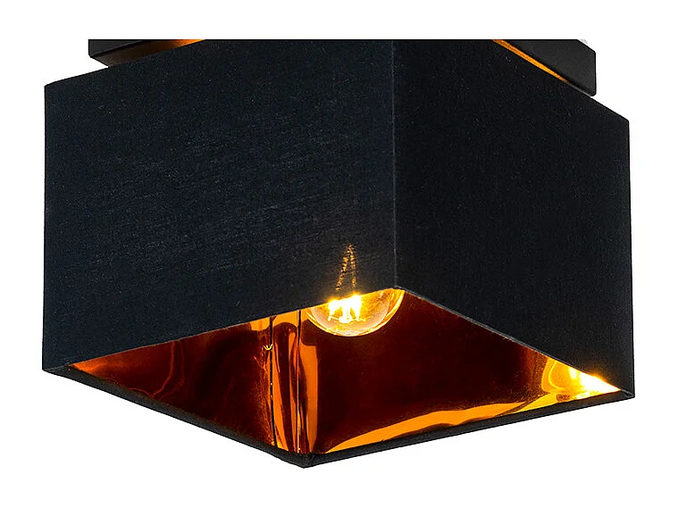 Plafonnier moderne noir avec or - VT 1