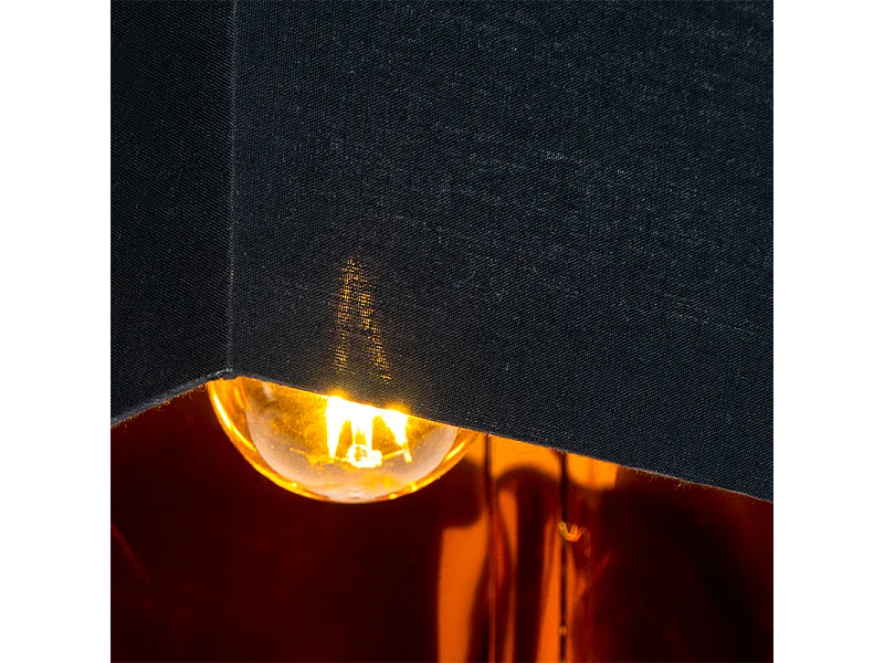 Plafonnier moderne noir avec or - VT 1