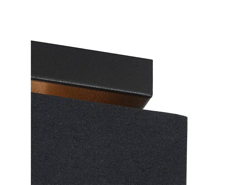 Plafonnier moderne noir avec or - VT