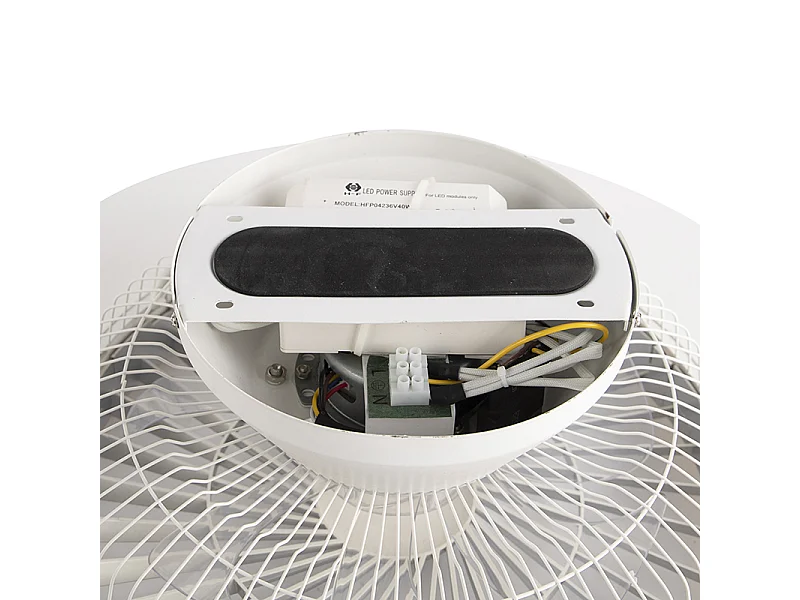 Ventilateur de plafond argent avec LED avec effet étoile dimmable - Clima