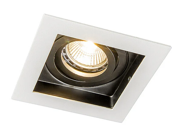 Spot encastrable intelligent blanc avec WiFi GU10 réglable - Carree