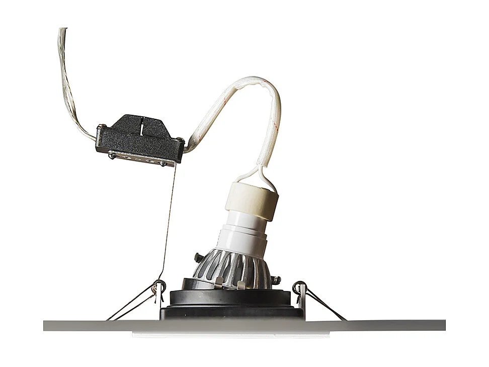 Spot encastrable intelligent blanc avec WiFi GU10 réglable - Carree