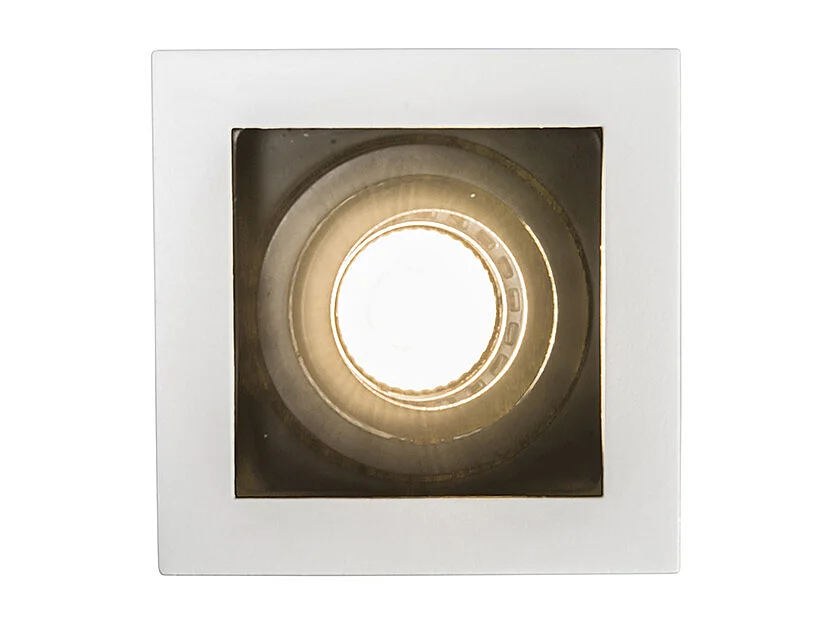 Spot encastrable intelligent blanc avec WiFi GU10 réglable - Carree