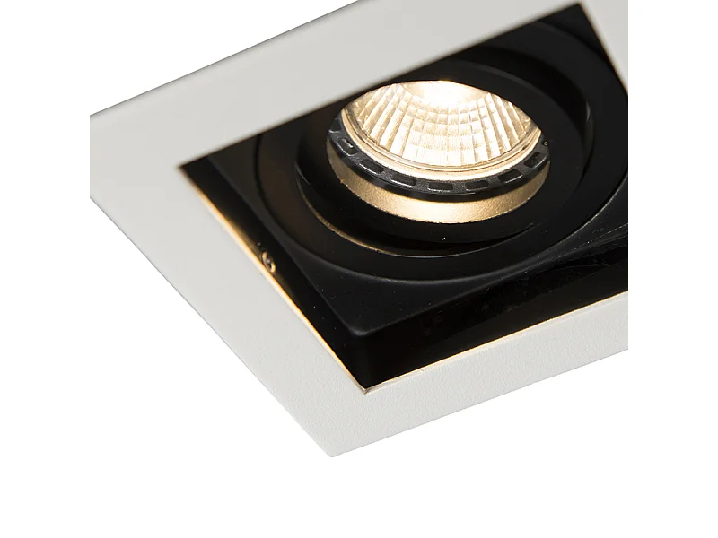 Spot encastrable intelligent blanc avec WiFi GU10 réglable - Carree