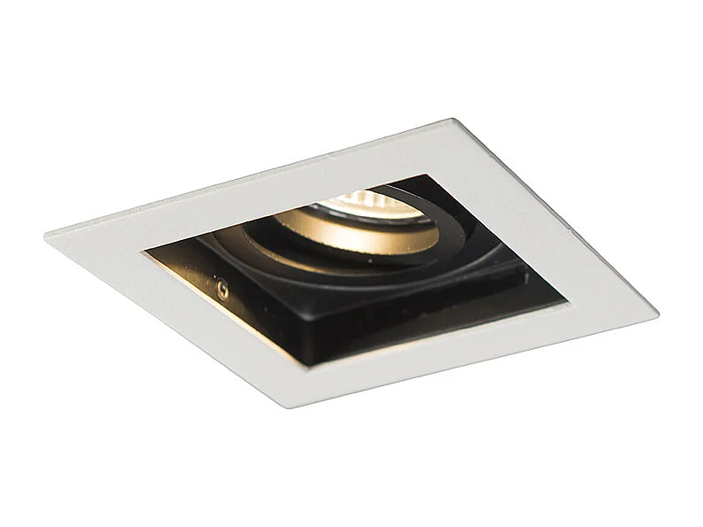 Spot encastrable intelligent blanc avec WiFi GU10 réglable - Carree