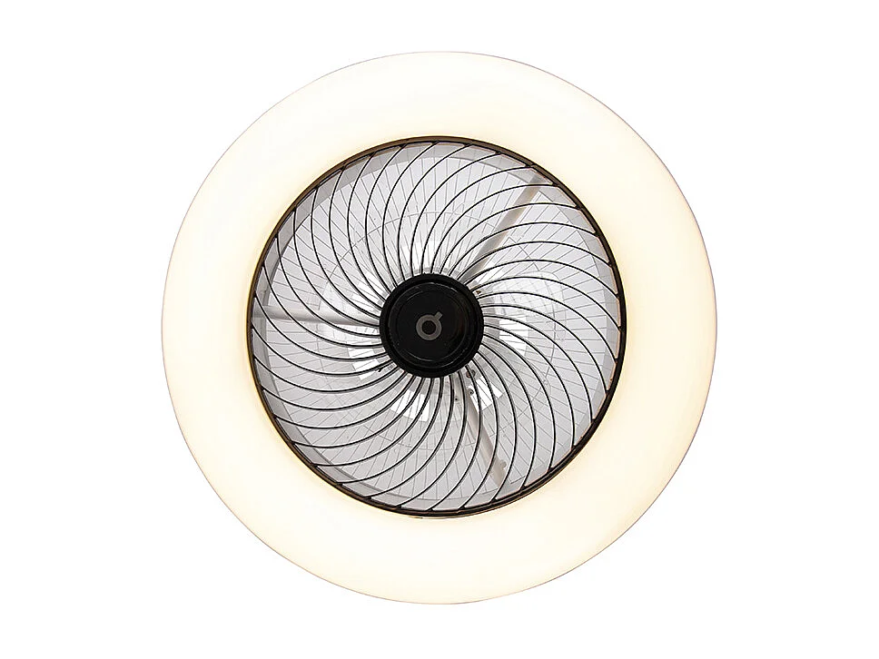Ventilateur de plafond noir avec LED avec télécommande - Clima